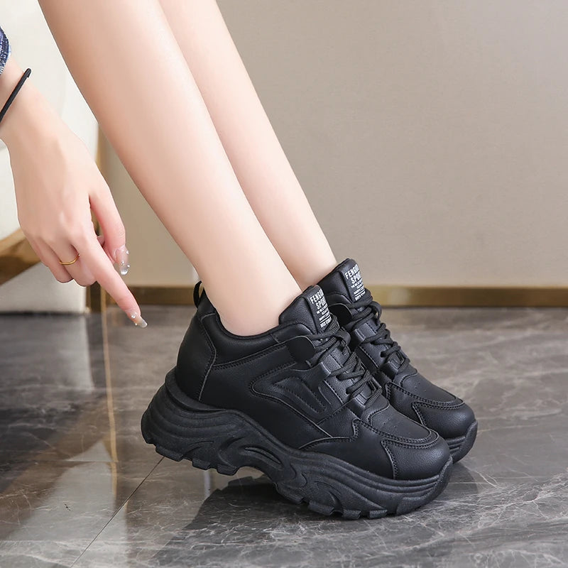 White Platform Sneakers