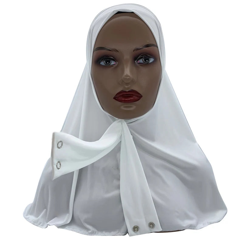 Solid Color Muslim Hijab Turban