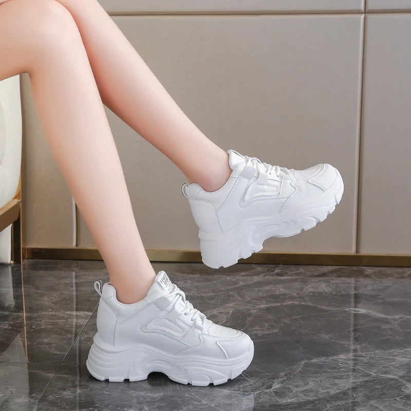 White Platform Sneakers