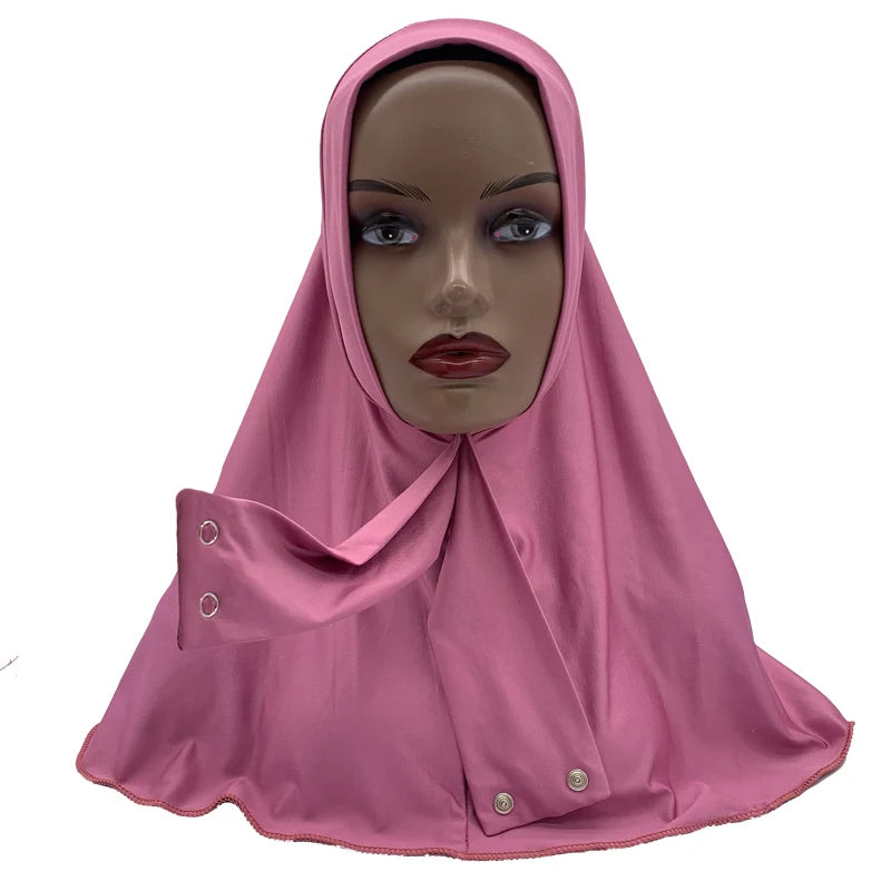 Solid Color Muslim Hijab Turban