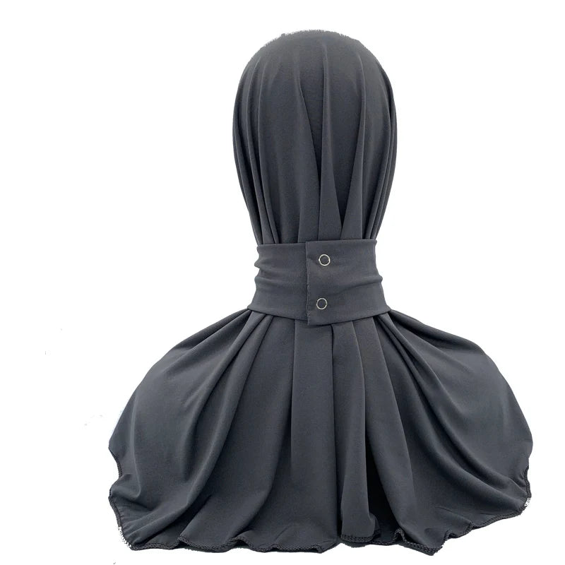 Solid Color Muslim Hijab Turban