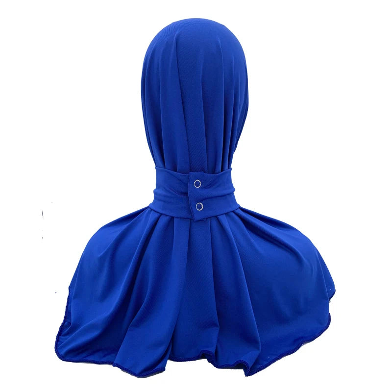 Solid Color Muslim Hijab Turban