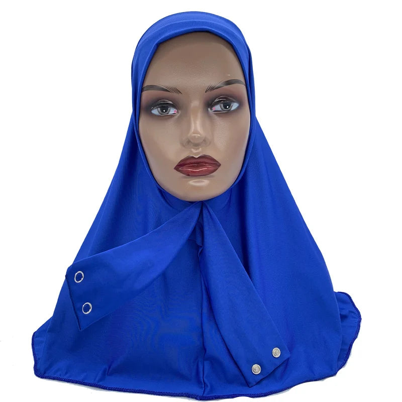Solid Color Muslim Hijab Turban