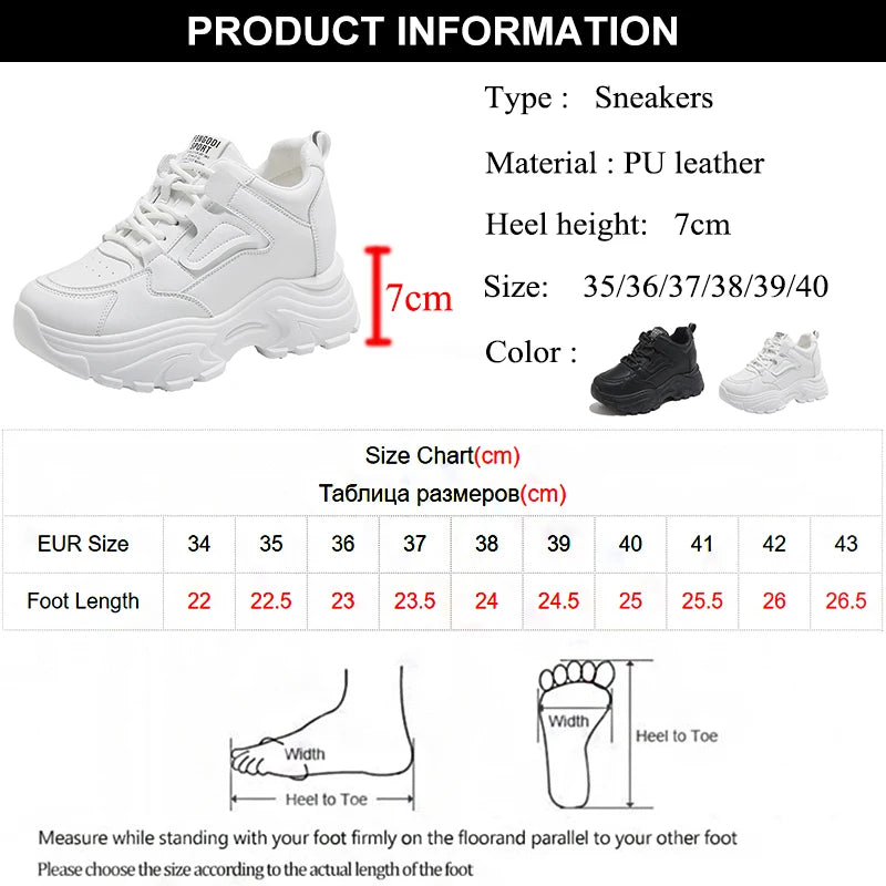 White Platform Sneakers