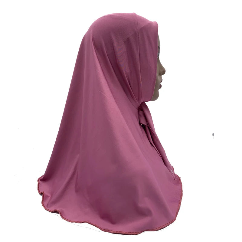 Solid Color Muslim Hijab Turban