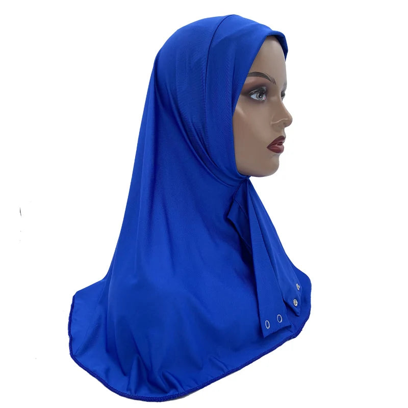 Solid Color Muslim Hijab Turban