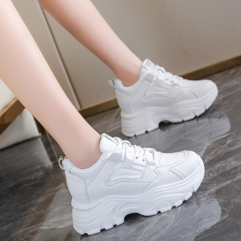White Platform Sneakers