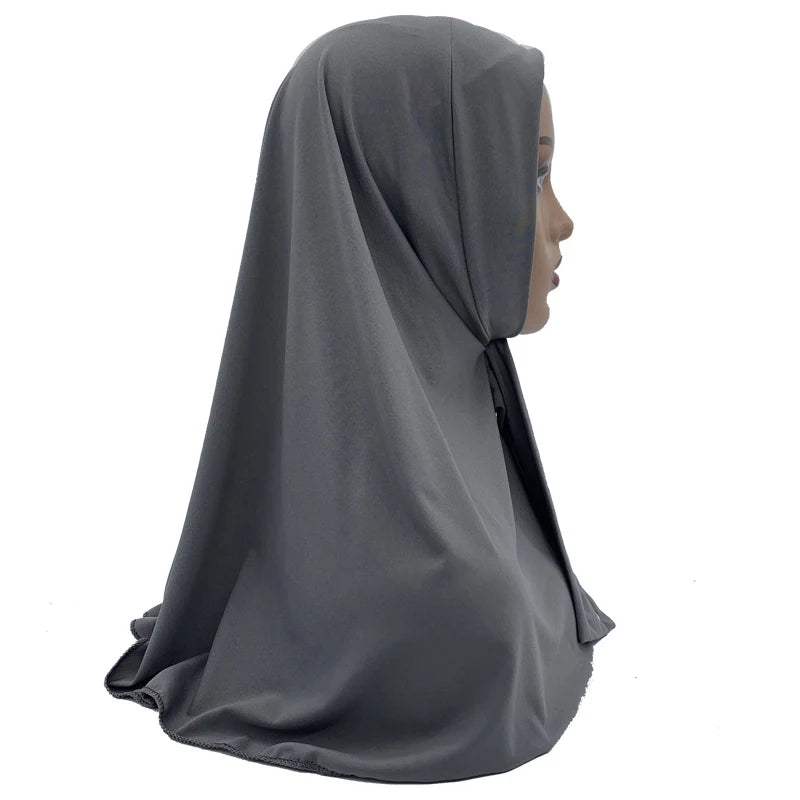 Solid Color Muslim Hijab Turban