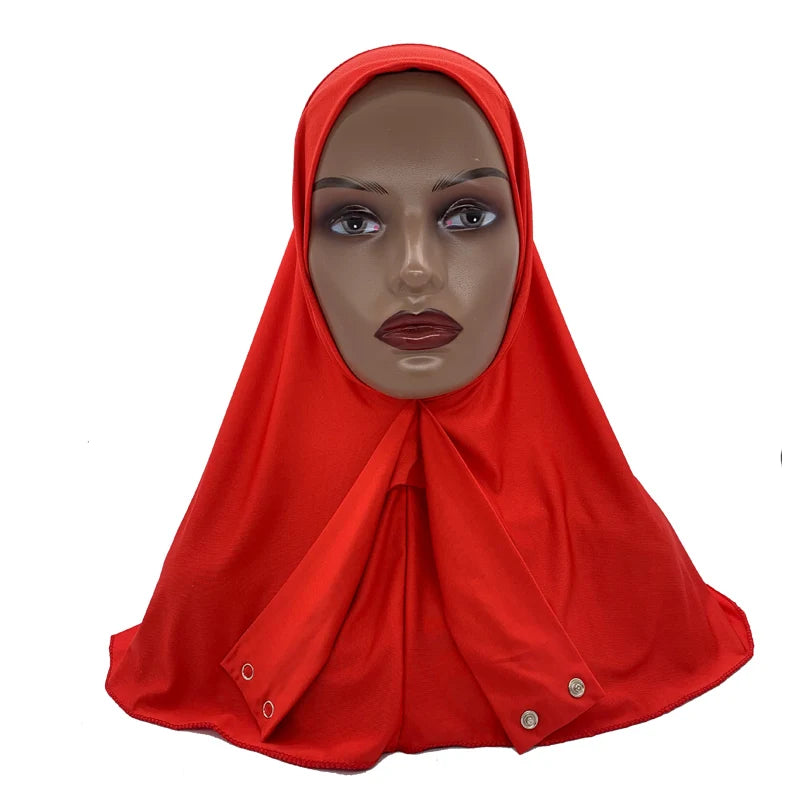 Solid Color Muslim Hijab Turban