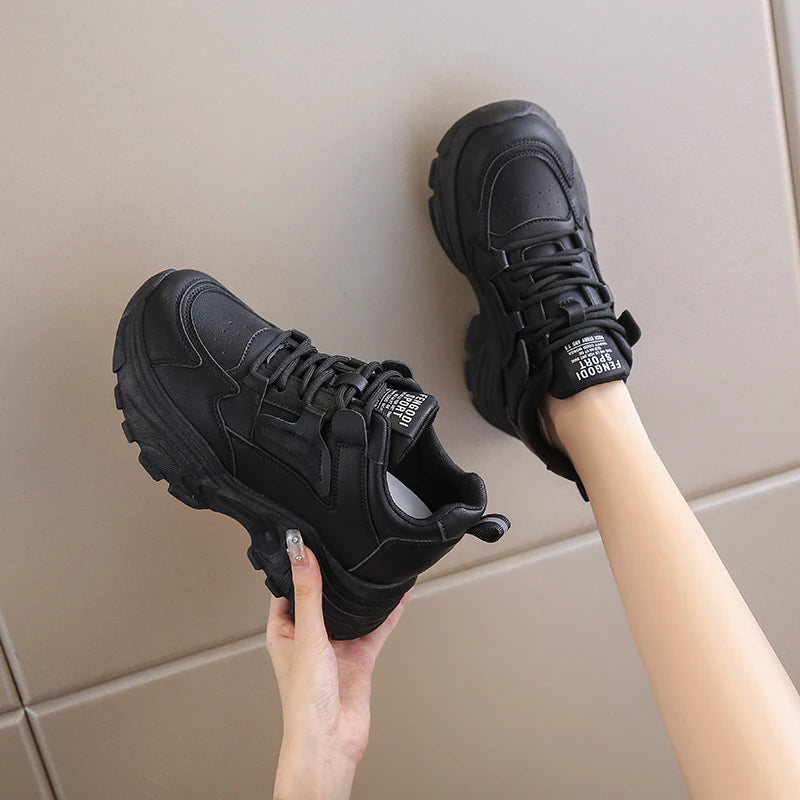 White Platform Sneakers