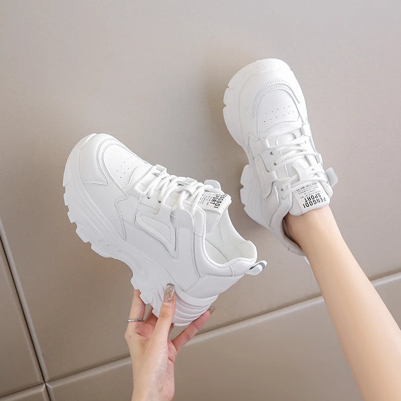 White Platform Sneakers