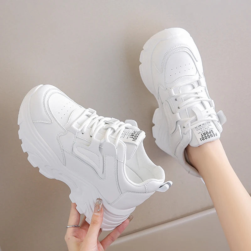 White Platform Sneakers