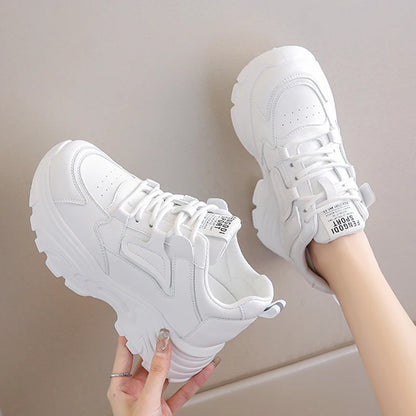 White Platform Sneakers