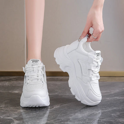 White Platform Sneakers