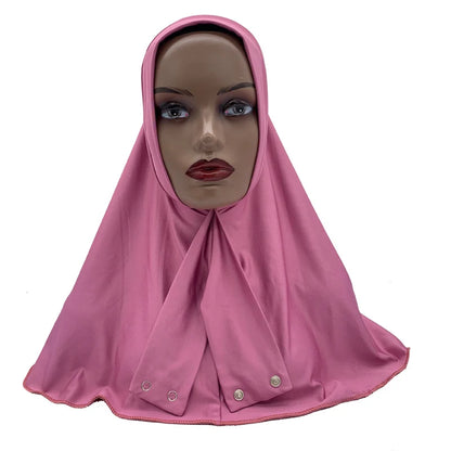 Solid Color Muslim Hijab Turban