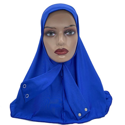 Solid Color Muslim Hijab Turban