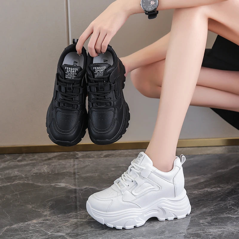 White Platform Sneakers