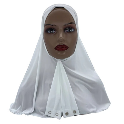 Solid Color Muslim Hijab Turban