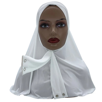 Solid Color Muslim Hijab Turban