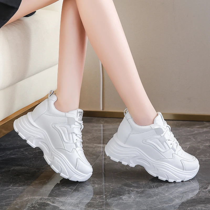 White Platform Sneakers